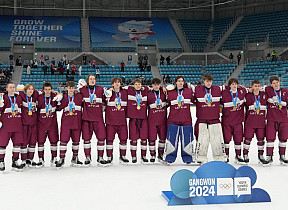 Latvijas 3×3 hokejisti kļūst par Jaunatnes ziemas olimpisko spēļu čempioniem