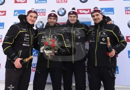 Чемпионат мира по бобслею: четверка Киберманиса завоевала серебро