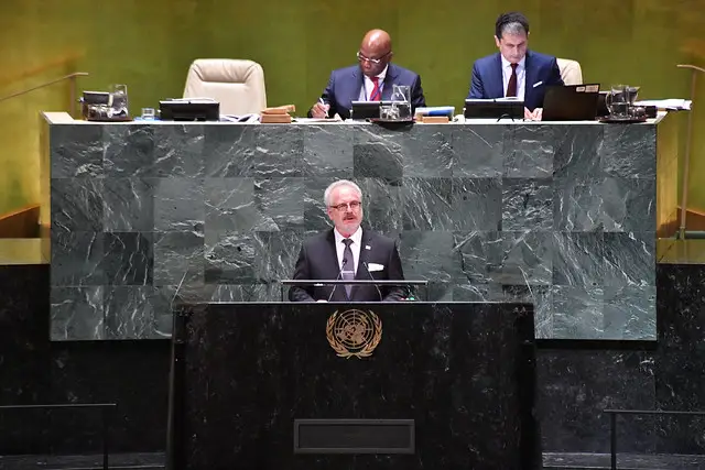 Latvijas prezidents un ārlietu ministrs piedalīsies ANO Ģenerālās asamblejas sesijā Ņujorkā