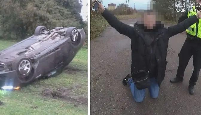«Самому интересно, сколько выпил»: пьяный водитель BMW вызвал аварию и попытался сбежать