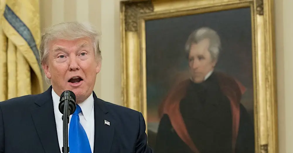 Трамп и его кумиры: выборы-2020 в США пройдут под знаком Эндрю Джексона и Владимира Путина
