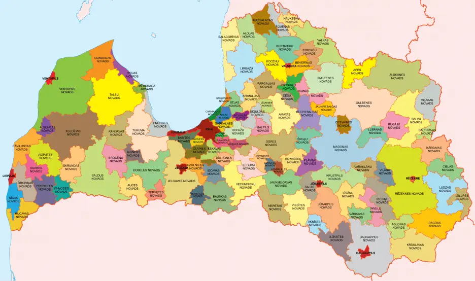 No 2021.gada vidus Latvijā būs 42 pašvaldības