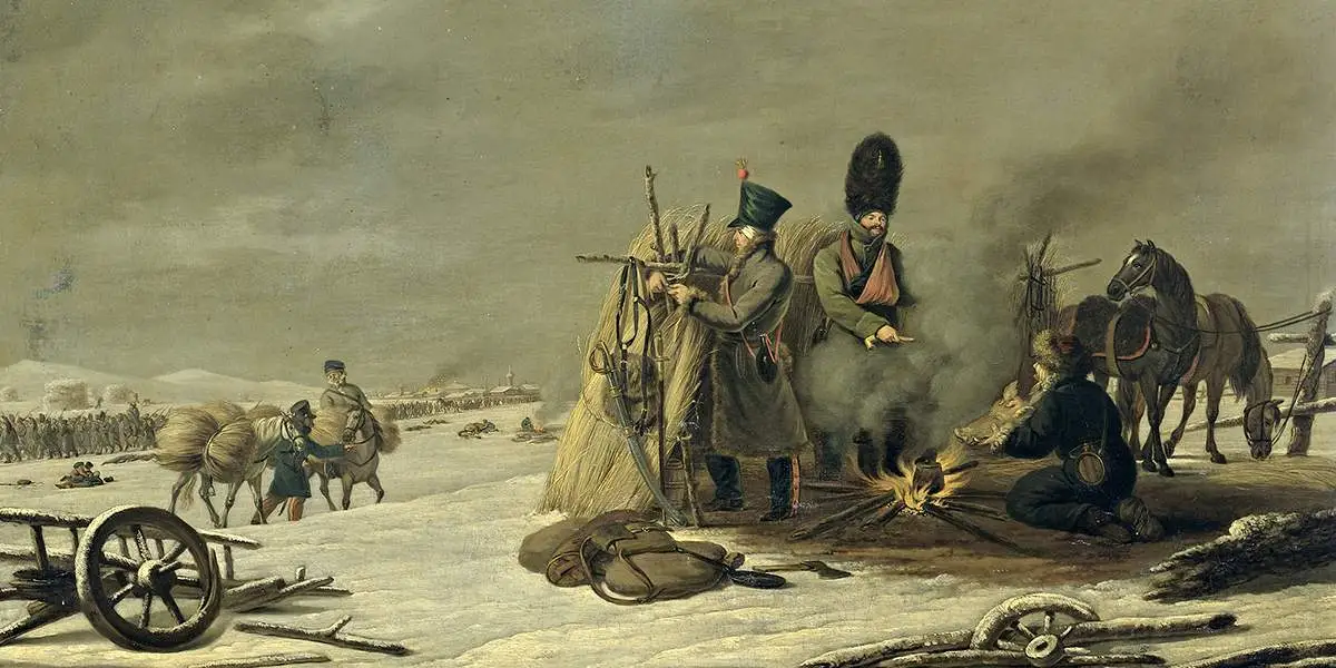 Падаль, водка и суп из свечей: что ели французы во время отступления в 1812-м