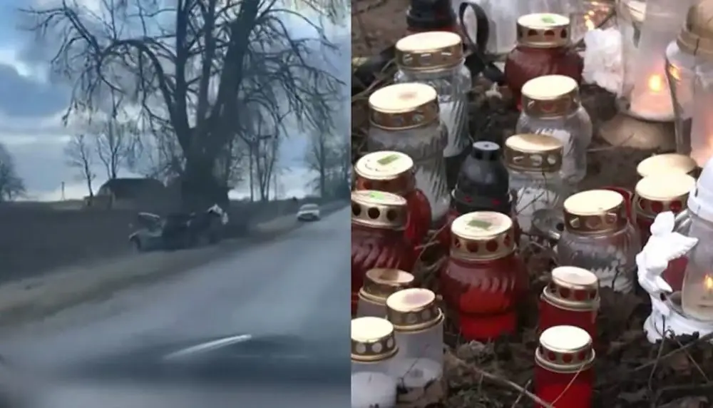 Не обогнал: в ДТП под Валмиерой погиб 19-летний парень (ВИДЕО)