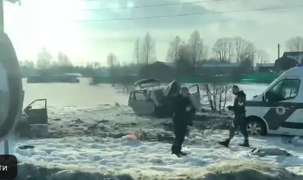 Угнали машину и совершили тяжелое ДТП под Огре (ВИДЕО)
