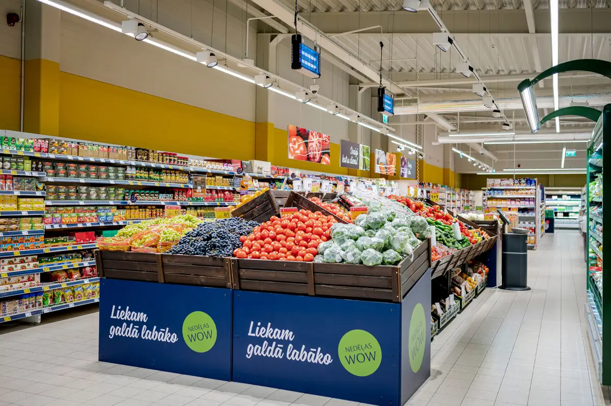 Хватит всем! 10 000 наименований продуктов от 500 местных производителей гарантирует Maxima Latvija