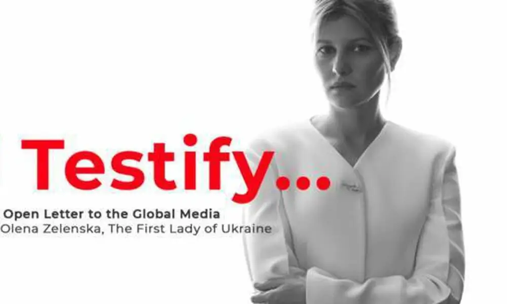 «Я свидетельствую…»: первая леди Украины обратилась к миру
