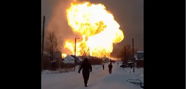 В России взорвался газопровод, связывающий Сибирь с Европой (ВИДЕО)