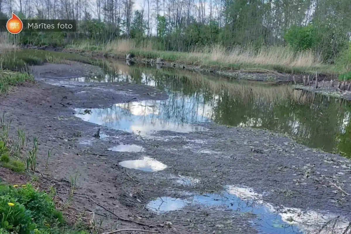 Под Салдусом пересохла целая река — авария на ГЭС