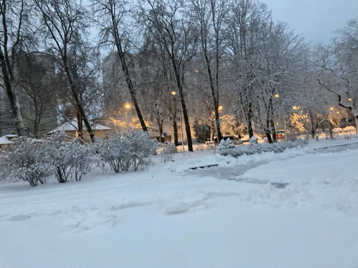 Латвию замело, и ожидается гроза