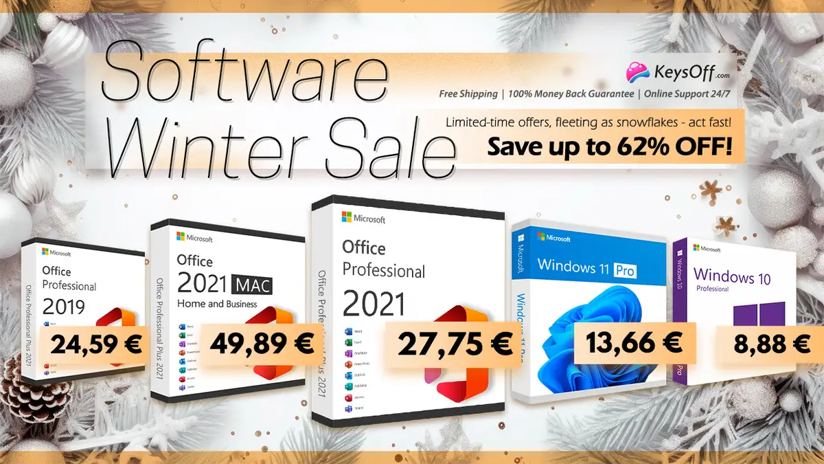 Keysoff Большая скидка! Office 2021 Pro Plus всего за 15 евро!