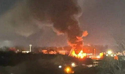 Под Калугой горит «Первый завод» (ВИДЕО)