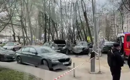 В Москве взорвали машину бывшего сотрудника СБУ, перешедшего на сторону России (ВИДЕО)