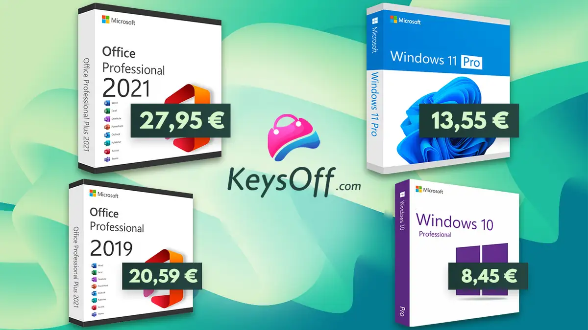Лучшее время, чтобы получить пожизненный и дешевый Microsoft Office от 17 € и Windows 11 от 10 евро для вашего ПК на Keysoff