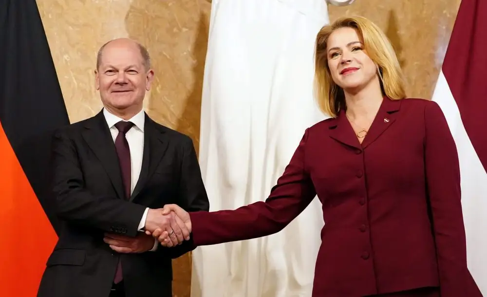 Vācijas kanclers apliecina stingru atbalstu Baltijas drošības stiprināšanai