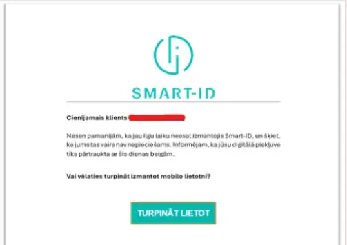 Мошенники от имени SMART-ID: предупреждение в интернете
