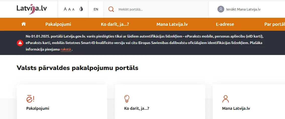 За промахи на портале «Latvija.lv» ответят: начата проверка