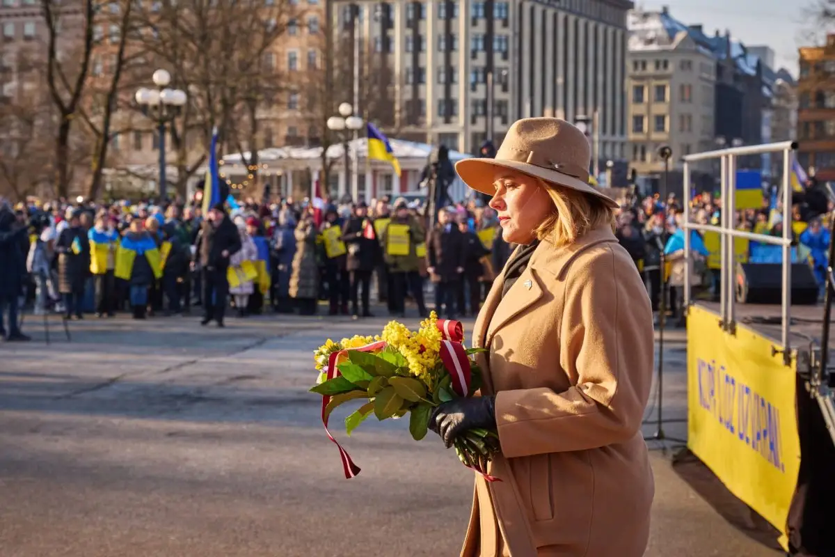 Siliņa: Ukrainas cīņa trīs gadu garumā parādījusi, ka Krieviju var uzvarēt