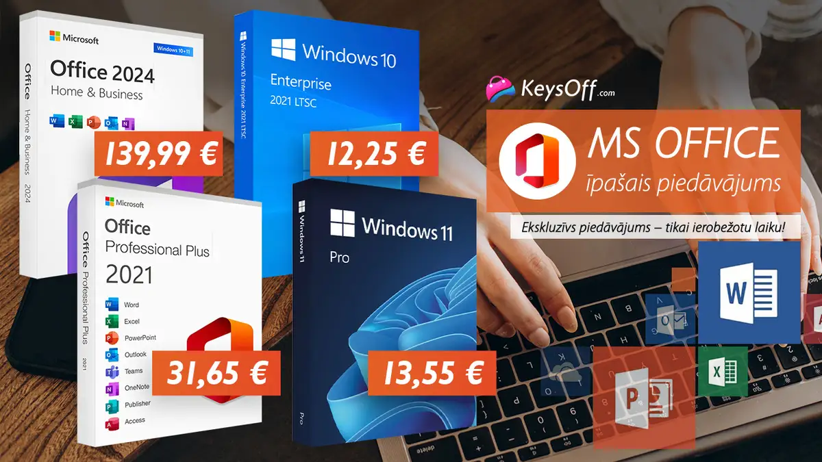 Завершите миграцию до истечения срока: MS Office 2021 Pro на всю жизнь за 31 евро и Office 2024 Home and Business за 139 евро!