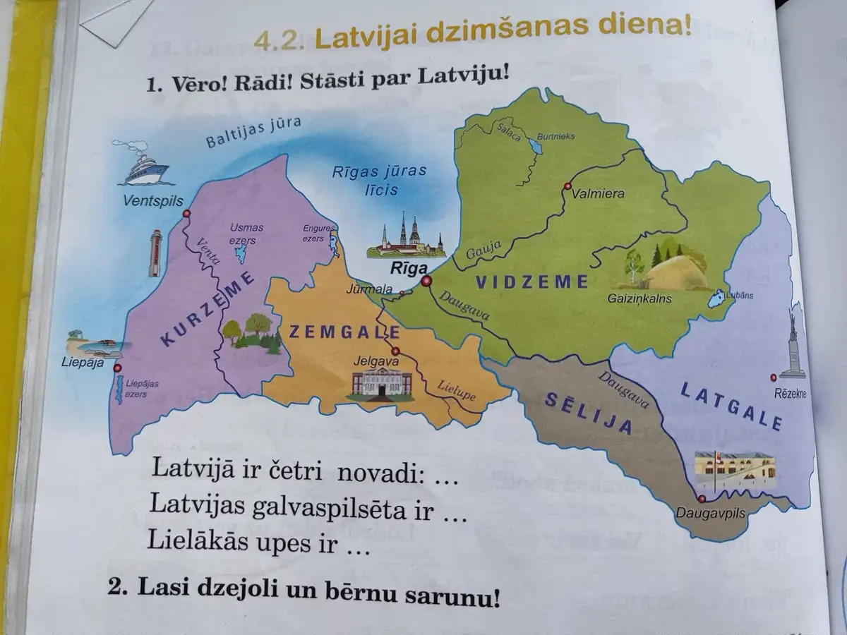 «Из каких архивов эта карта?» В соцсети обсуждают очередной шедевр латвийского образования