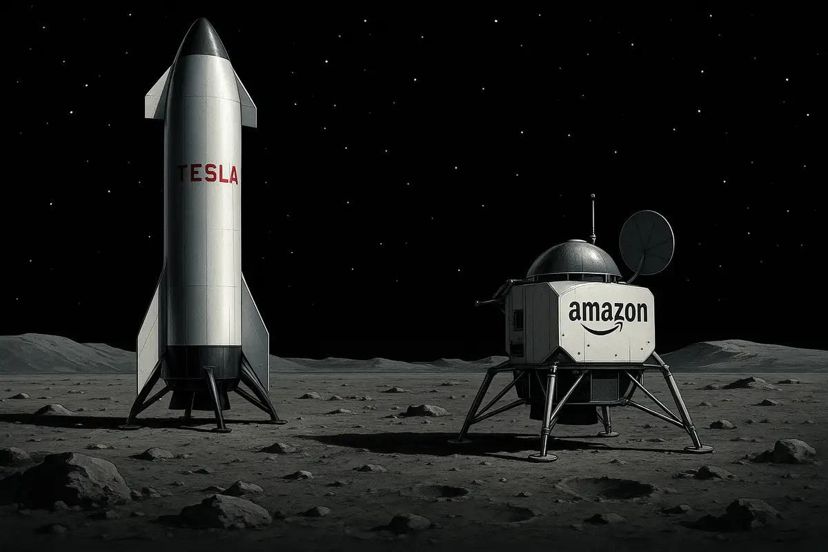 Кто первым отправит человека на Луну — Tesla или Amazon?