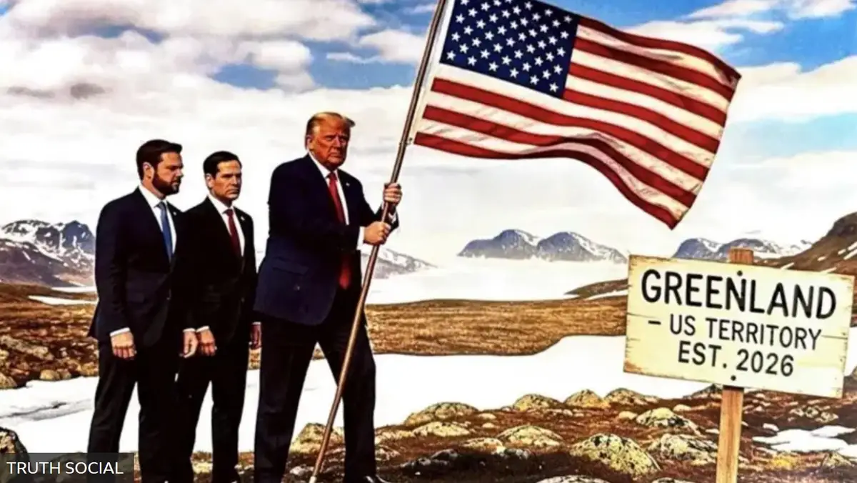 Фото с флагом и другие новости вокруг Гренландии: а Трамп ведь, похоже, не шутит