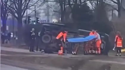 Тяжёлое ДТП в Елгаве: погиб водитель (ВИДЕО)