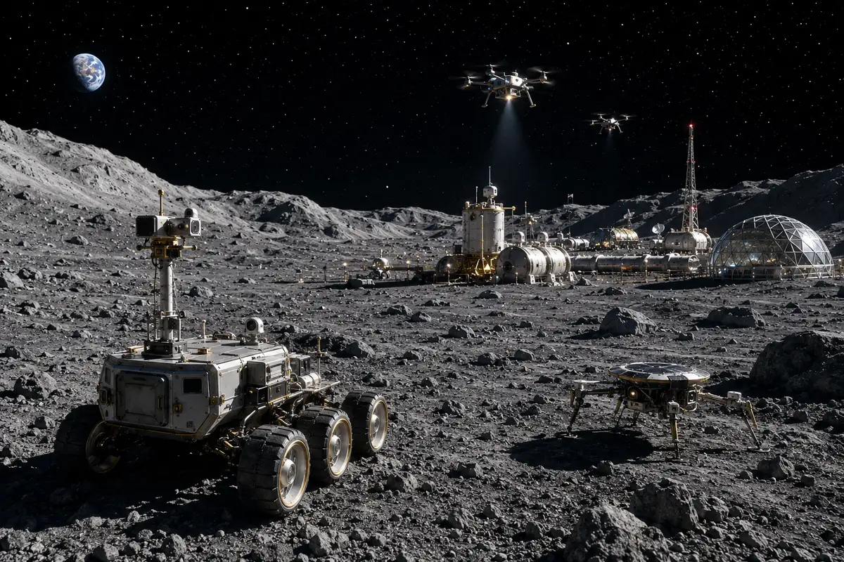 Луна станет стройплощадкой: NASA уже заказало туда дроны и багги