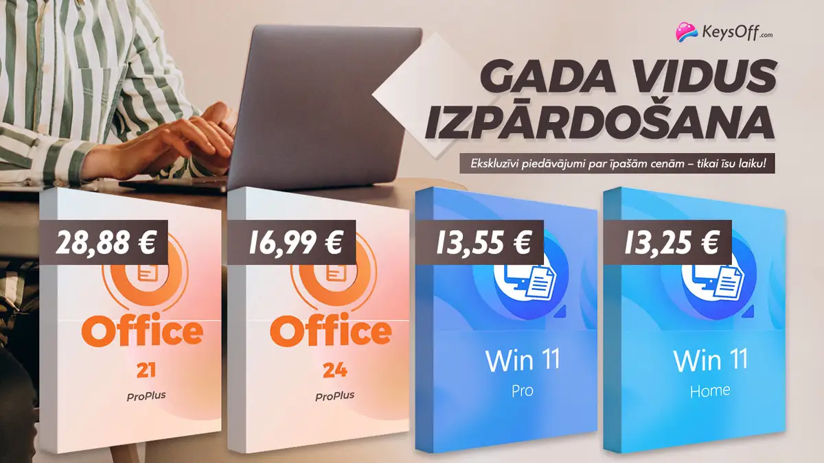 Lifetime Office 2024 Pro за 16,99 € и Windows 11 Pro за 13,55 € в Mid-Year Mega распродаже Keysoff