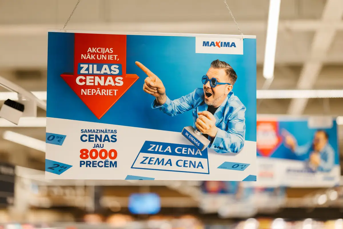 Zila cena – zema cena: Maxima снизила цены уже более чем на 8000 товаров!