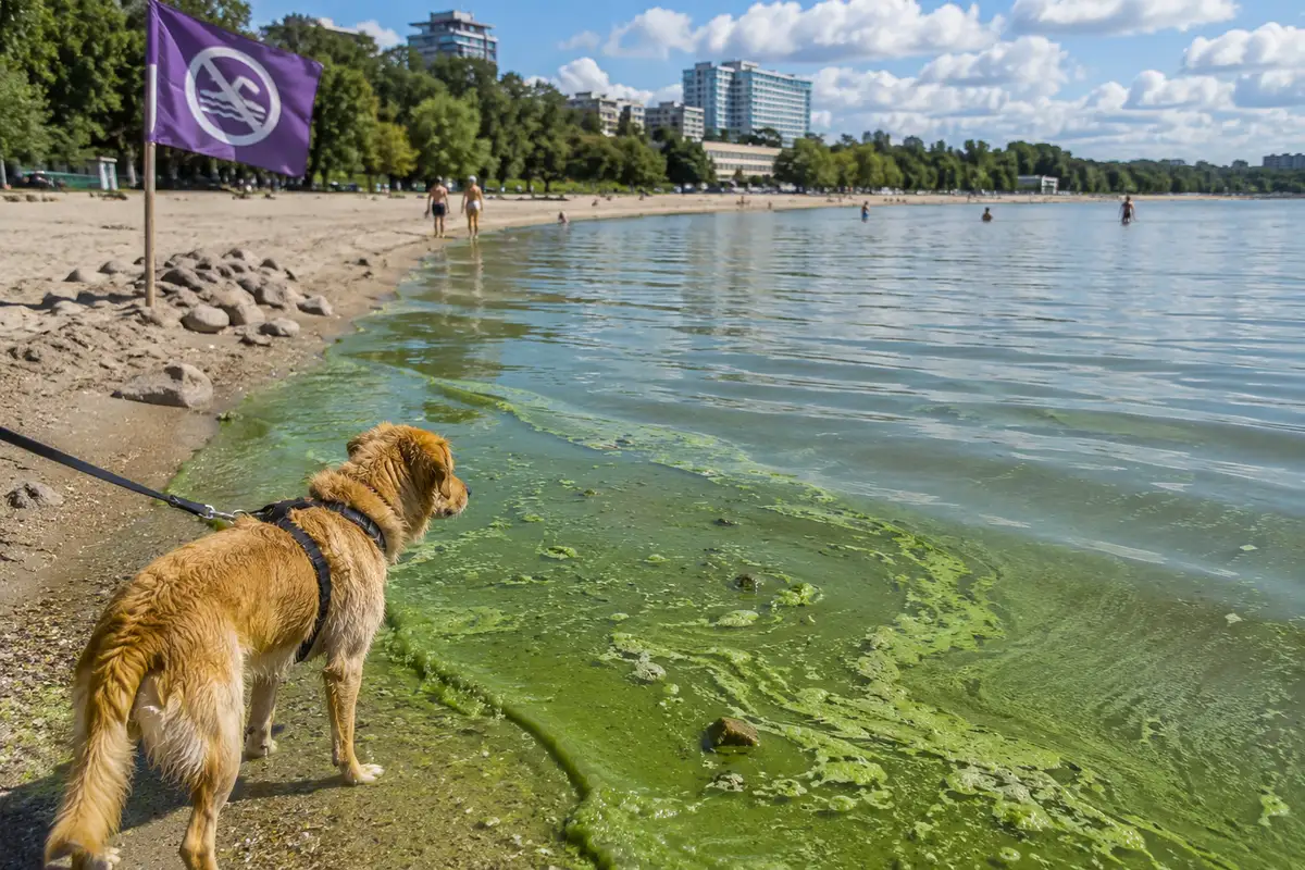 Собака искупалась в зелёной воде? Летняя опасность может оказаться смертельной