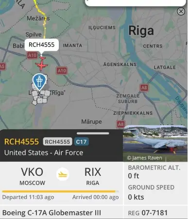 Загадочный С-17, возивший директора ЦРУ в Москву, в 19:52 вернулся в Ригу. Зачем летал (версии)