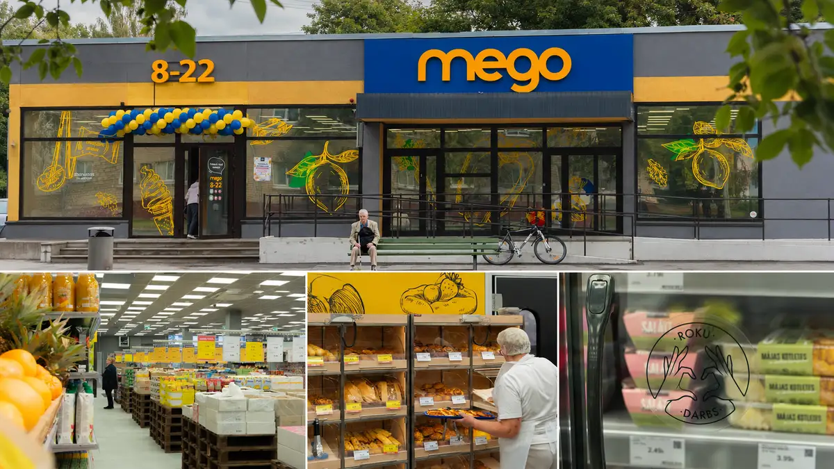 MEGO продолжает развитие сети в Риге: на улице Вайдавас открылся новый  магазин у дома