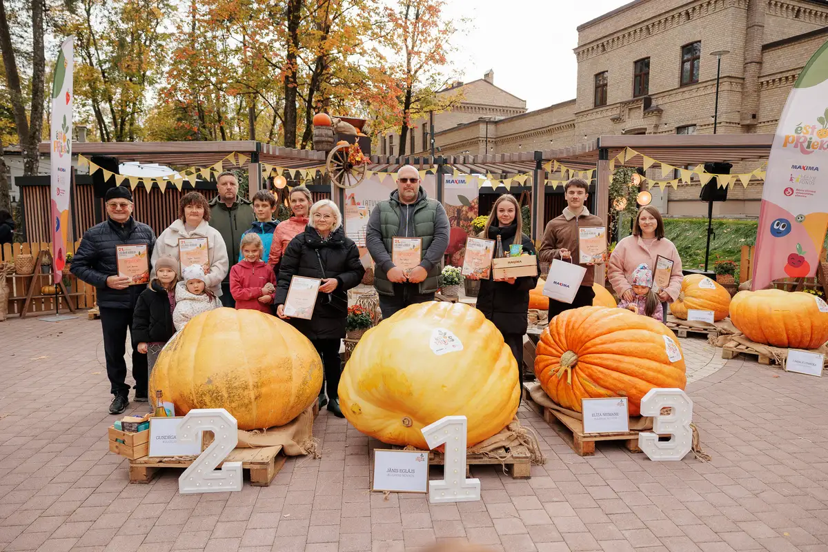 Noskaidrots 2026. gada ķirbju čempions – 355 kg smagais ķirbis no Jelgavas novada