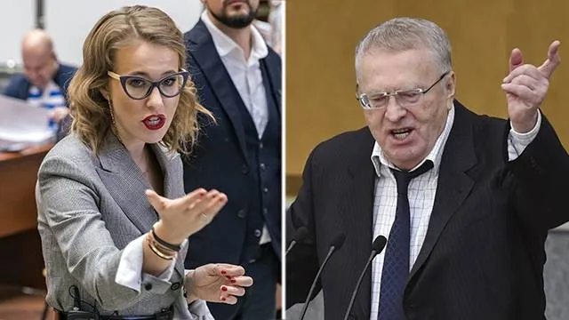 Собчак и Жириновский снова устроили перепалку на дебатах