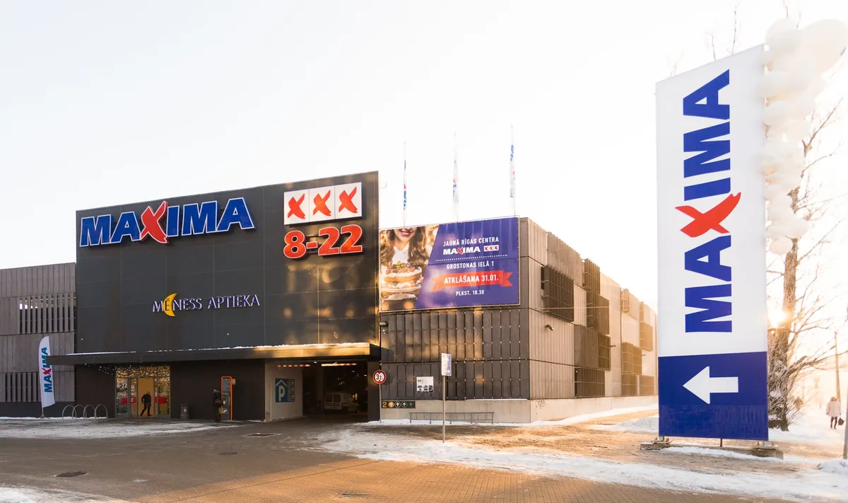 Первый магазин “Maxima XXX” в новом центре Риги