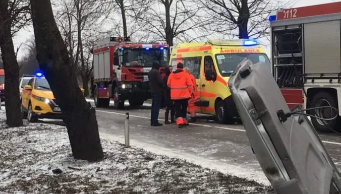 Прямо в городе столкнулись сразу 4 грузовика: ДТП в Риге