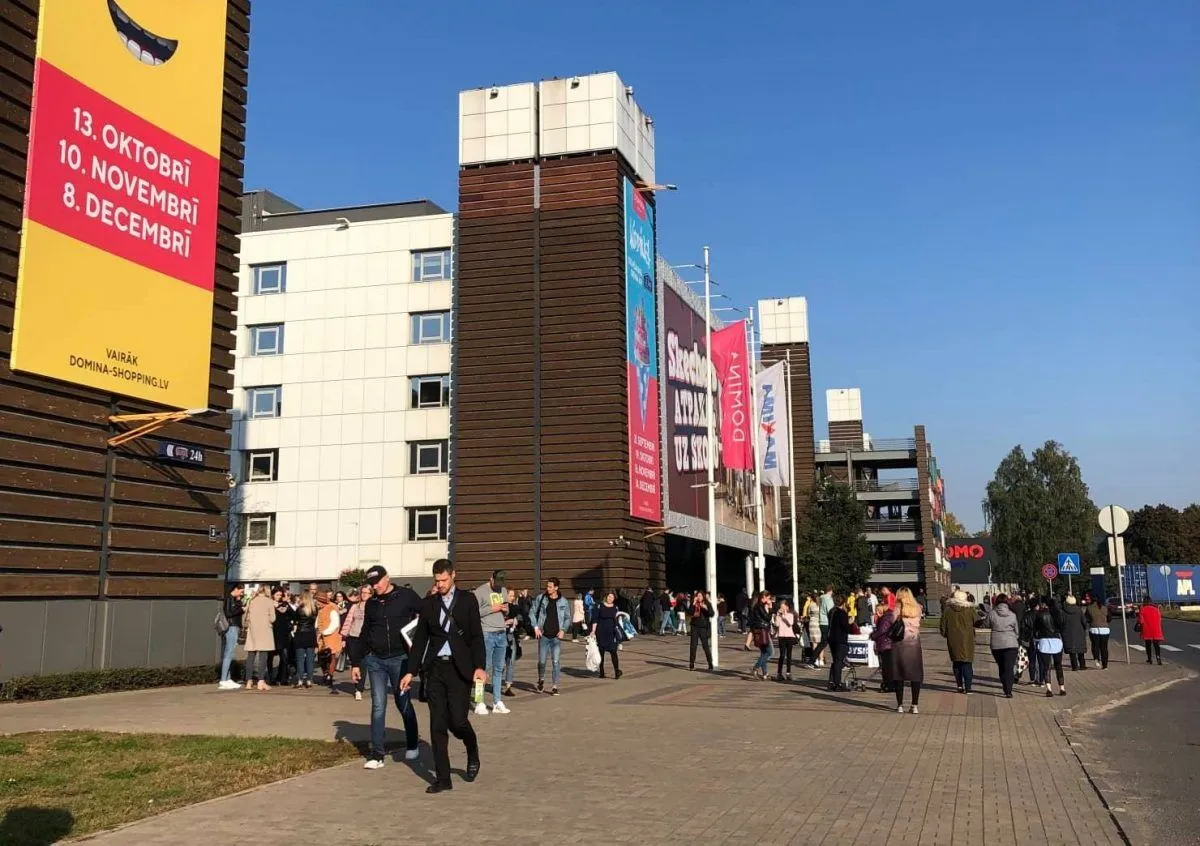 В Риге проходит эвакуация т/ц Domina Shopping