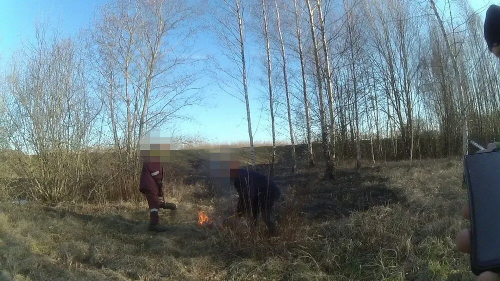 «Мужики, ну вы чего?» Поджигатели травы попытались подкупить полицейских коньяком