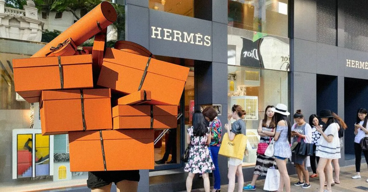 Китайцы оставили в бутике Hermes 2,7 млн долларов, как только власти сняли ограничения на шопинг