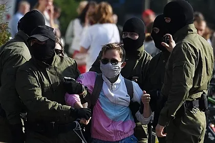 В Минске начались задержания участников акции протеста