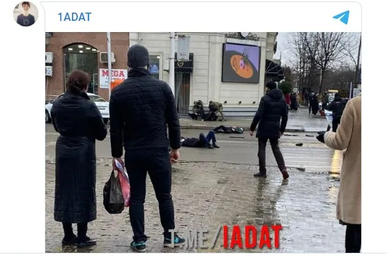 Стрельба в центре Грозного: погибли двое полицейских (видео)