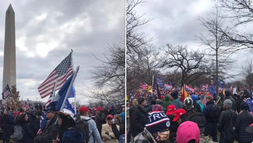 В Вашингтоне протестуют десятки тысяч сторонников Трампа (видео)