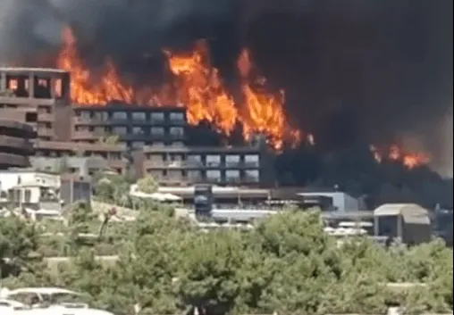 Пожары в Анталье добрались до отелей: в Мармарисе эвакуировали туристов