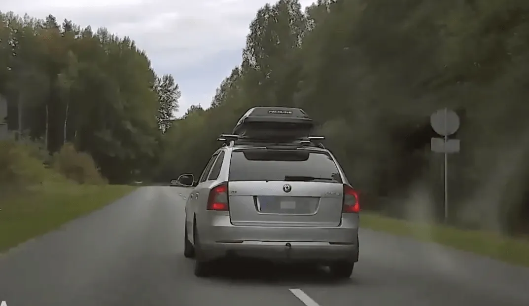 Водитель автомобиля Škoda в Валмиерском крае, убегая от полиции, попал в аварию