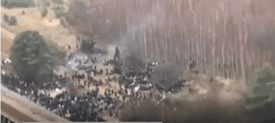Мигранты из Белоруссии прорвались через границу в Польшу (ВИДЕО)