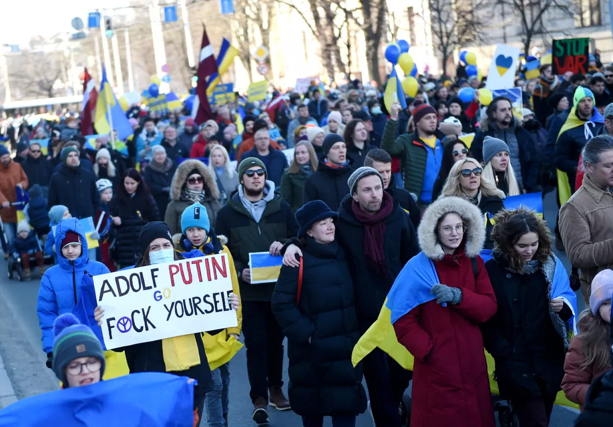 Organizatori: Rīgā notikušajā atbalsta pasākumā Ukrainai pulcējušies ap 30 000 cilvēku