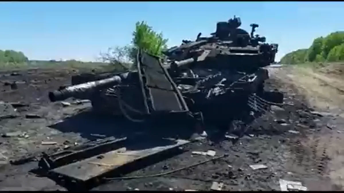 Видео с подбитым Т-90М, самым современным российским танком