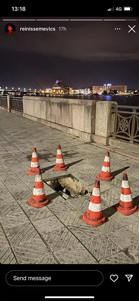 «Твиттер» — о ямах в Риге; аргумент со ссылкой на Ушакова уже звучит несерьезно