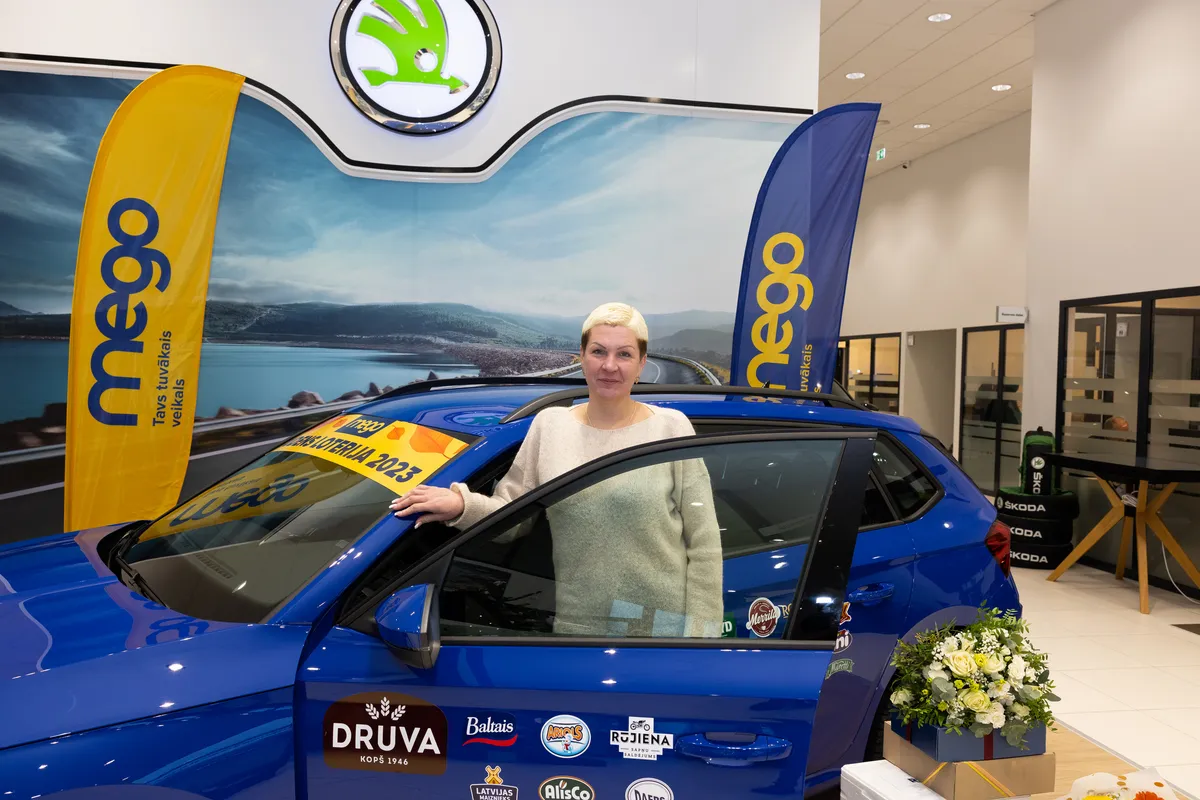 Новогодний подарок для рижанки — автомобиль Škoda Kamiq!